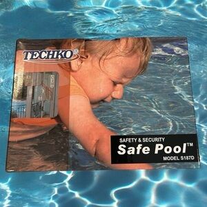 TECHKO S187D Pool Door Alarm - Safe Pool Area Entry‎ Detector - New In Box